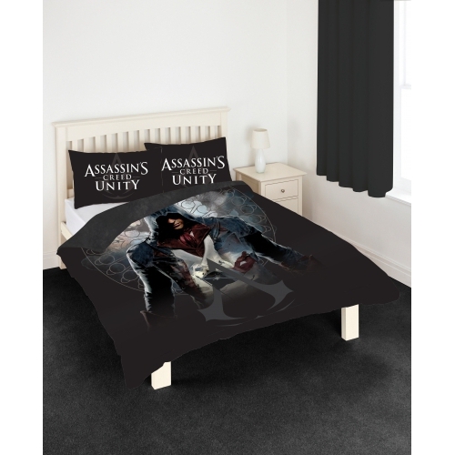 Assassin'S Creed ' Unity' Panel Double Bed Duvet Quilt Cover Set