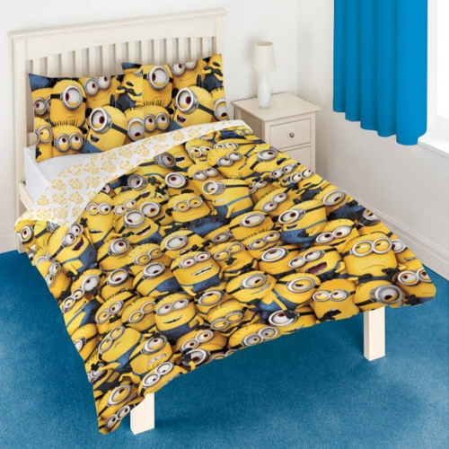 Despicable Me Minions Rotary Double Bed Duvet Quilt Cover Set