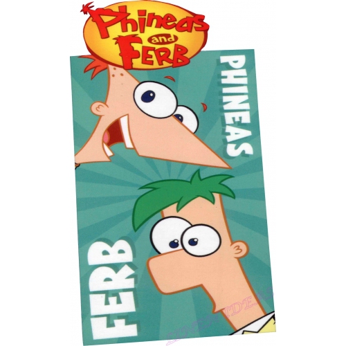 Phineas and Ferb Printed Beach Towel