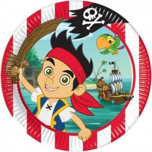 Disney Jake and The Never Land Pirates 8 Pack Plates Party Accessories