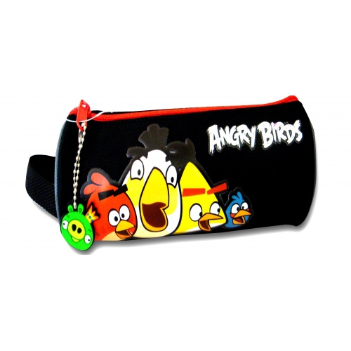 Angry Birds Black Barrel Pencil Case Stationery 5701359672478
