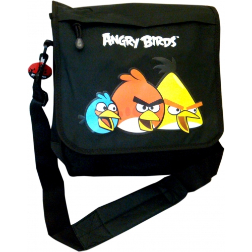 Angry Birds Black 'Messenger' School Despatch Bag