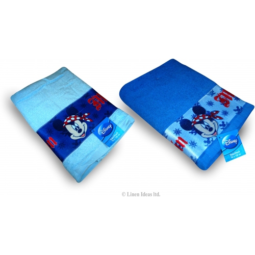 Disney Minnie Mouse 'Blue, Light Blue' Assorted Printed Beach Towel