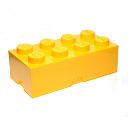 Lego Storage Brick '8 Yellow' Box