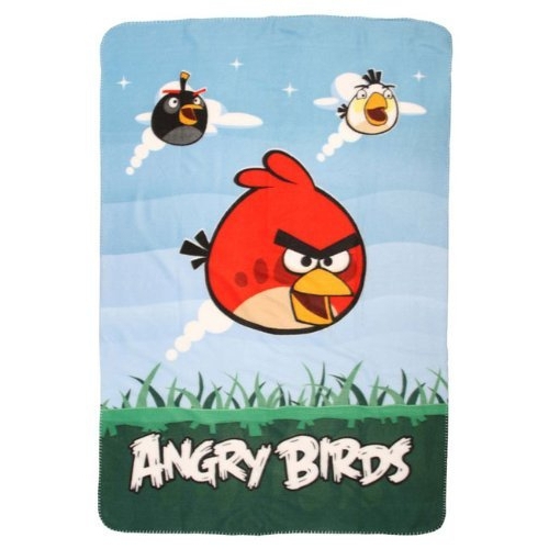 Angry Birds 'Watch Out' Panel Fleece Blanket Throw