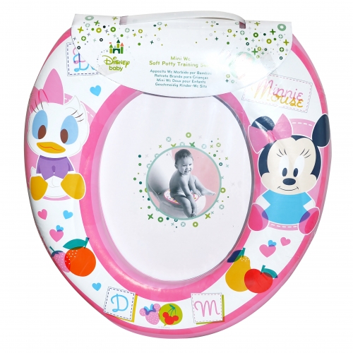 Disney Minnie Mouse 'Pink' Kids Padded Toilet Seat Soft Potty Training Bath