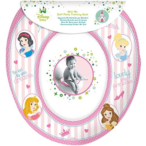 Disney Princess 'Royal' Kids Padded Toilet Seat Soft Potty Training Bath