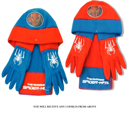 Spiderman 'The Amazing' Assorted Hat, Gloves and Scarf Set Kids Accessories