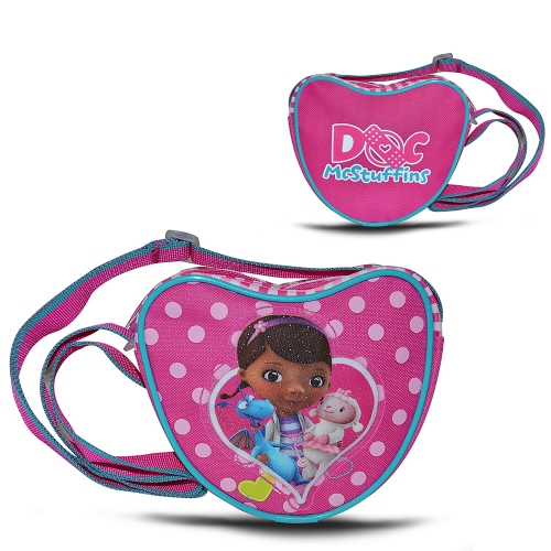Disney Doc Mcstuffins Pink 'Heart Shaped' School Shoulder Bag