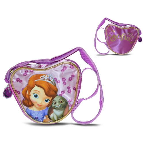 Disney Sofia The First Satin 'Heart Shaped' School Shoulder Bag