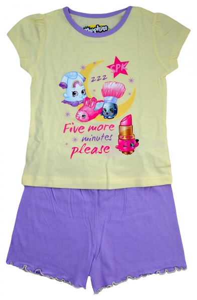 Shopkins 'Please' Girls Short Pyjama Set 5-6 Years