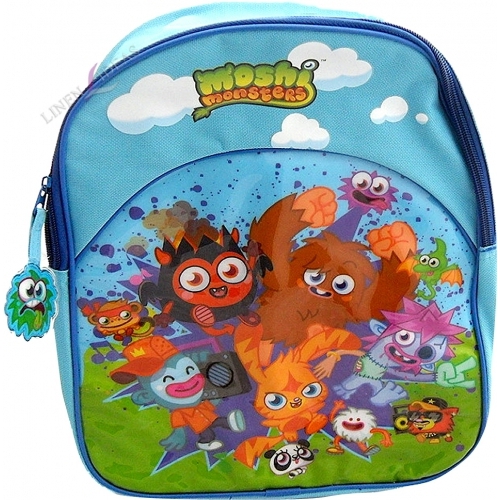 Moshi Monsters Blue Junior School Bag Rucksack Backpack
