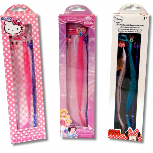 Disney Hair Extensions 'Disney Princess, Minnie Mouse, Hello Kitty' Assorted Accessory Set Girls Ac