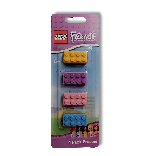 Lego Friends 4 Pack Eraser Stationery
