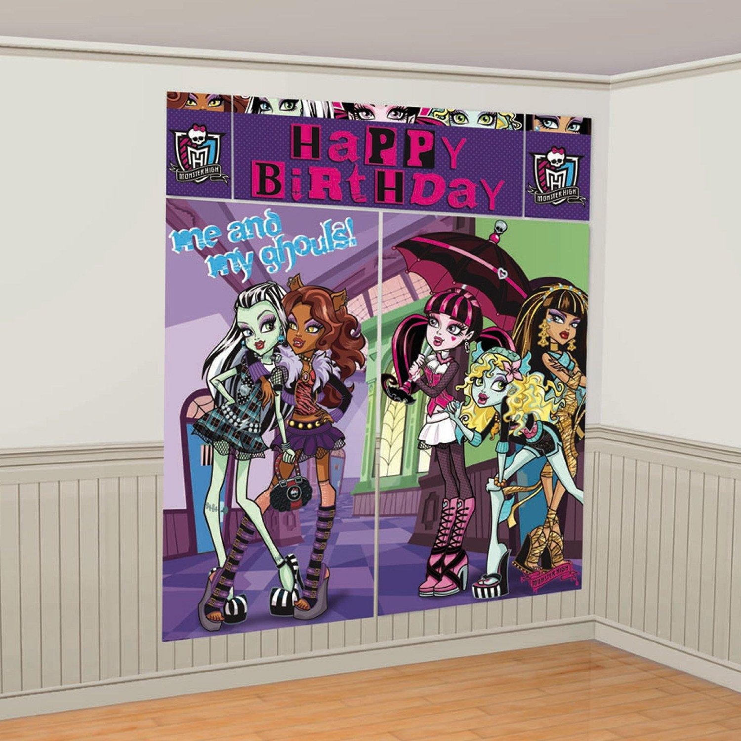 Monster High 'Wall Decorating Kit' Scene Setter Party Accessories