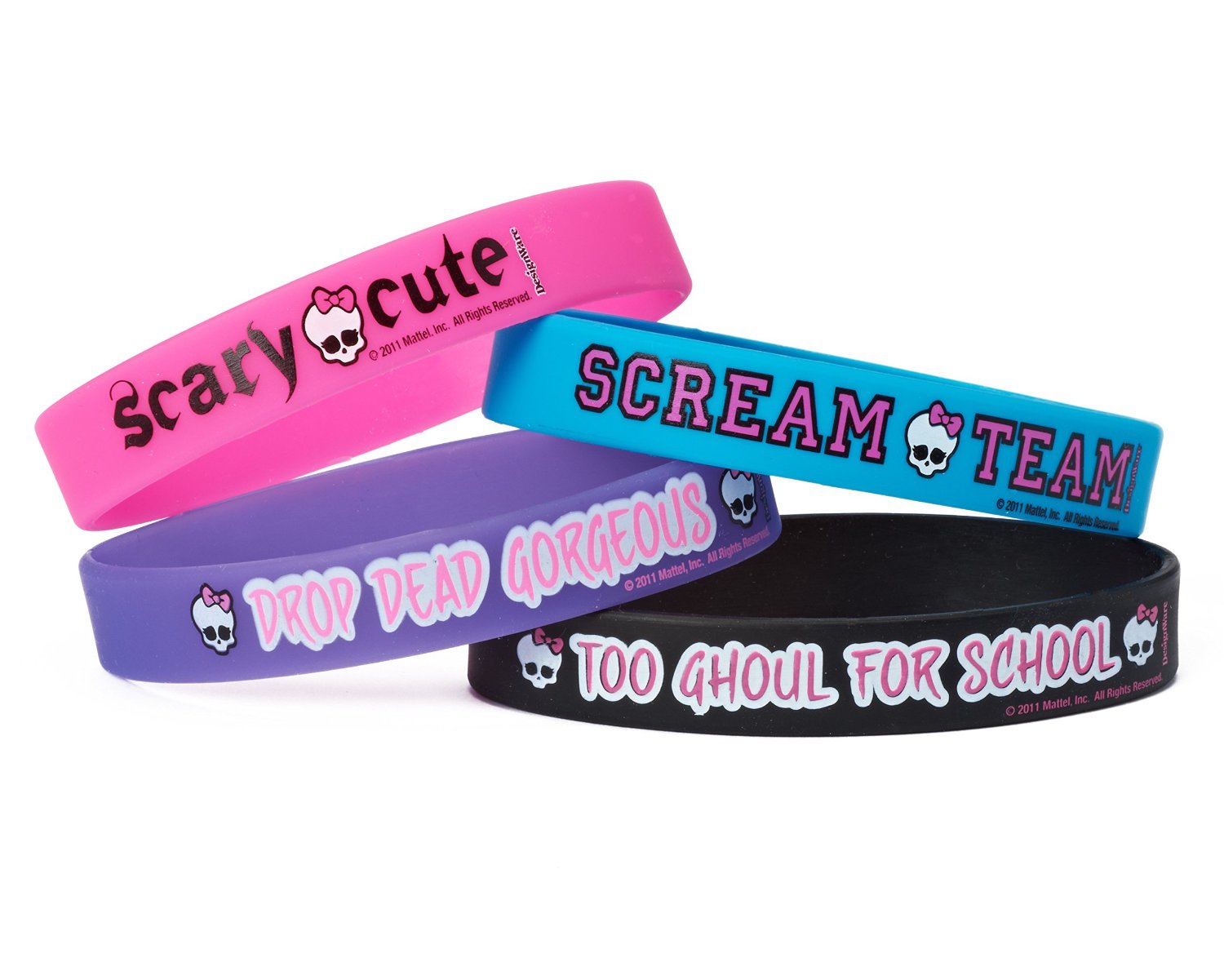 Monster High 4 Pack Bracelet Girls Accessories