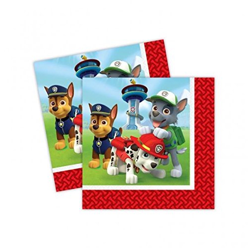 Nickelodeon Paw Patrol 20 Pack Napkins Party Accessories
