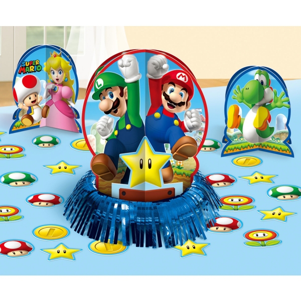 Super Mario Table Decorating Kit Party Accessories