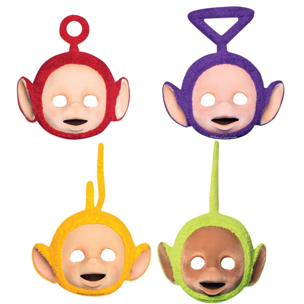 Teletubbies 4 Pack Mask Party Accessories