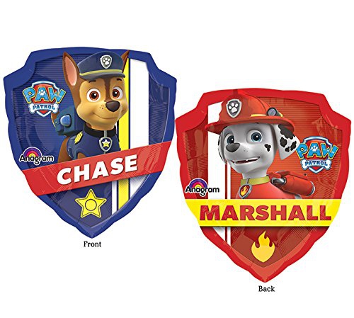 Nickelodeon Paw Patrol 'Chase & Marshall' 27 inch Balloon Party Accessories
