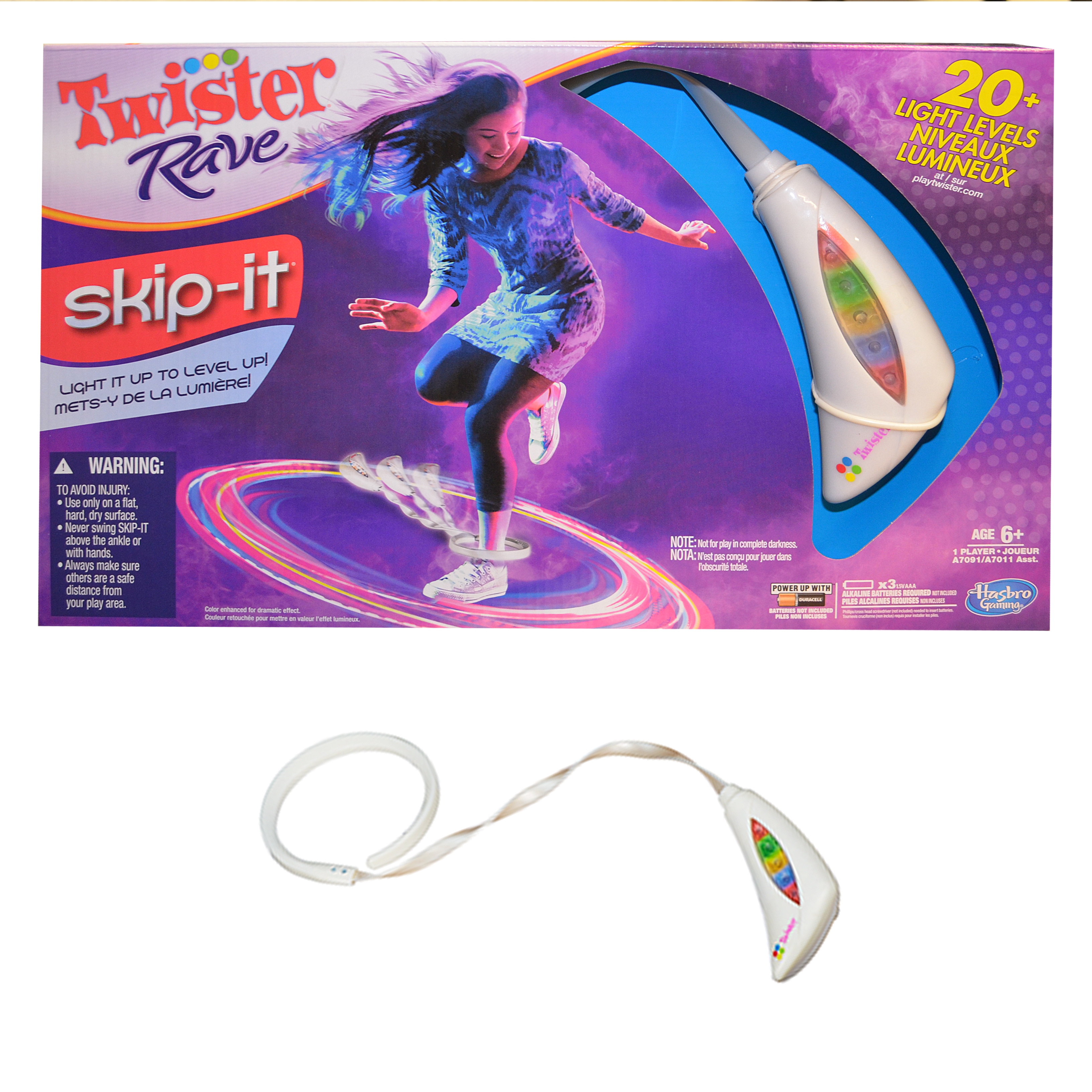 Hasbro Gaming Twister Rave Skip It Toy