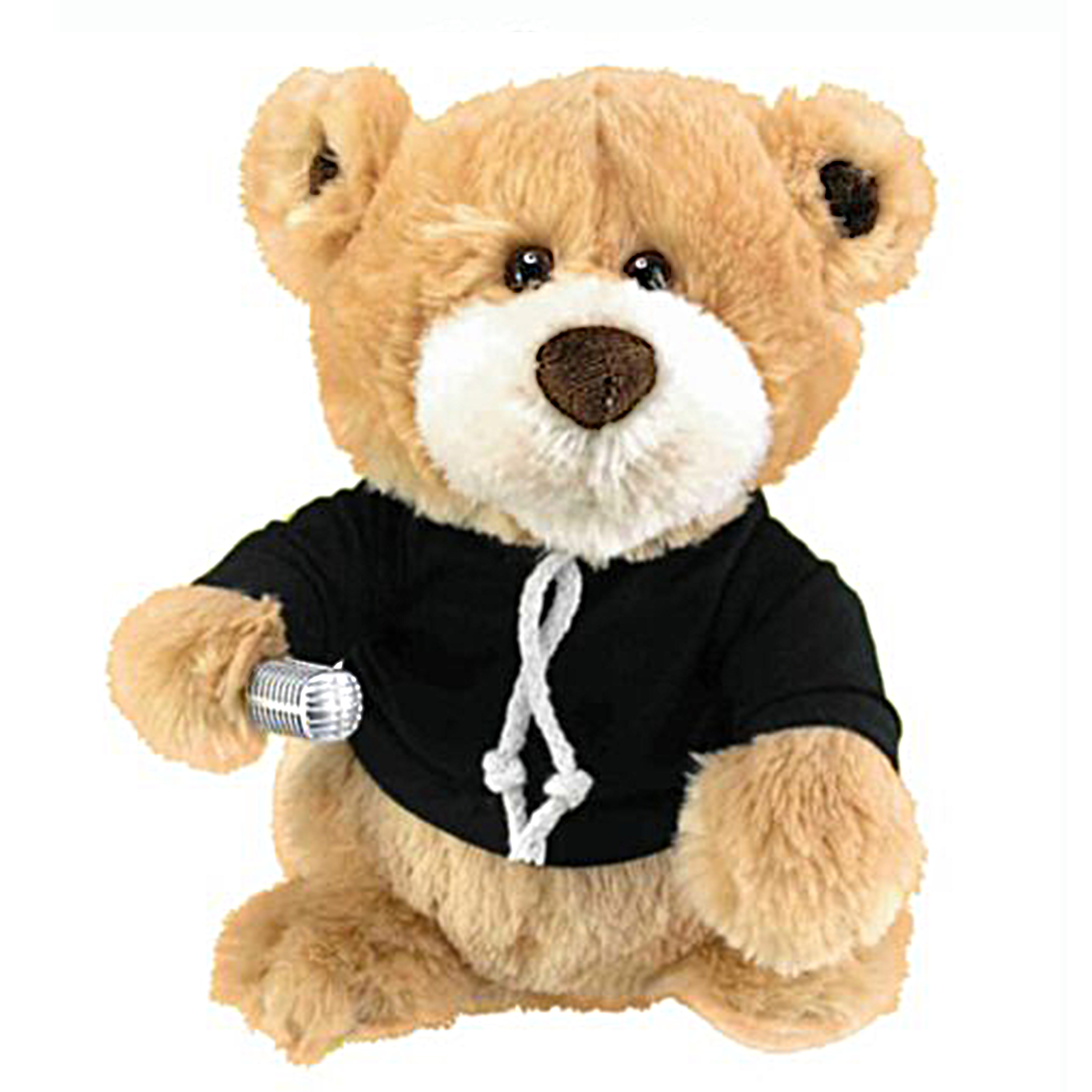 One Direction Singing Bear' 9 inch Black Plush Soft Toy