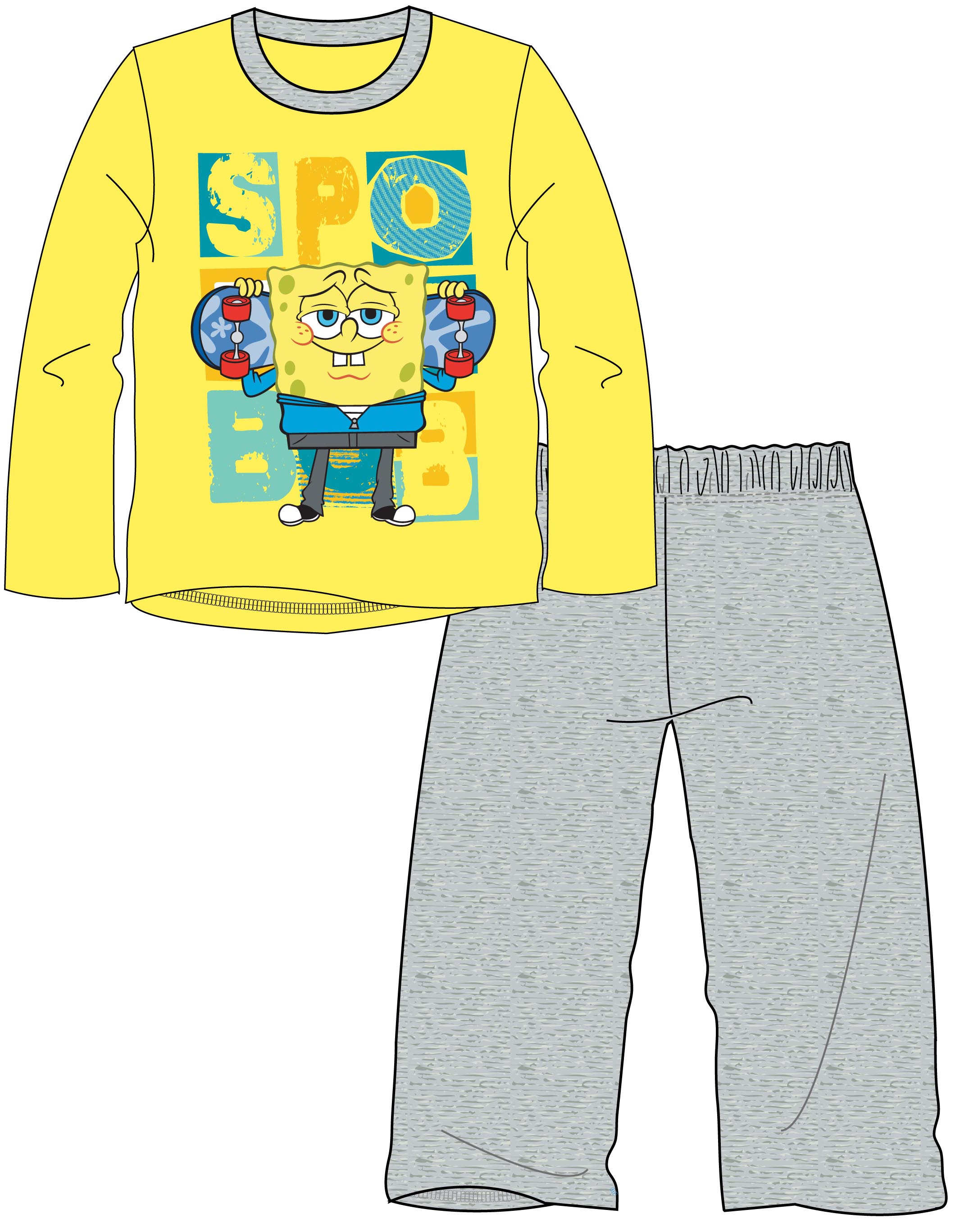 Spongebob 3-4 Years Pyjama Set