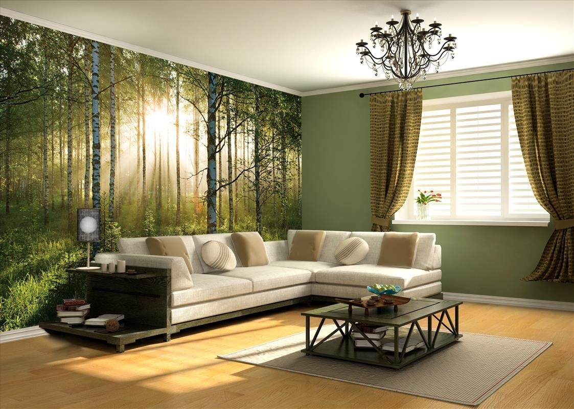 Summer Forest Wall Mural Paper Decoration