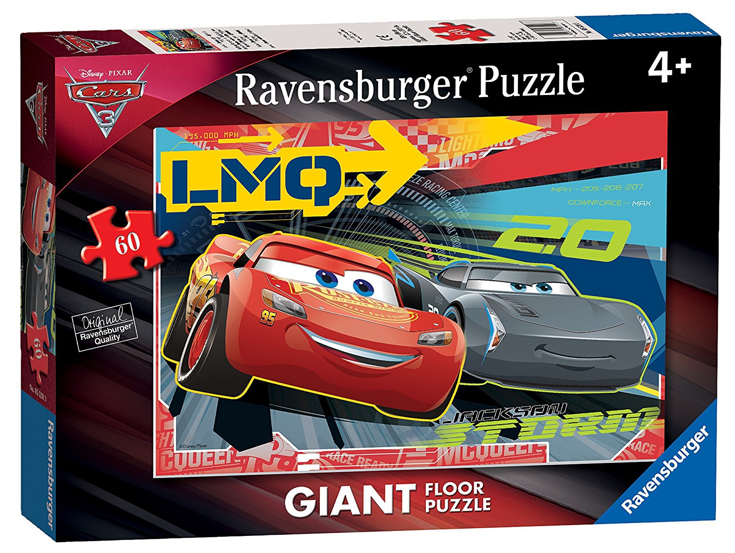 Disney Pixar Cars 3 Giant Floor 60 Piece Jigsaw Puzzle Game