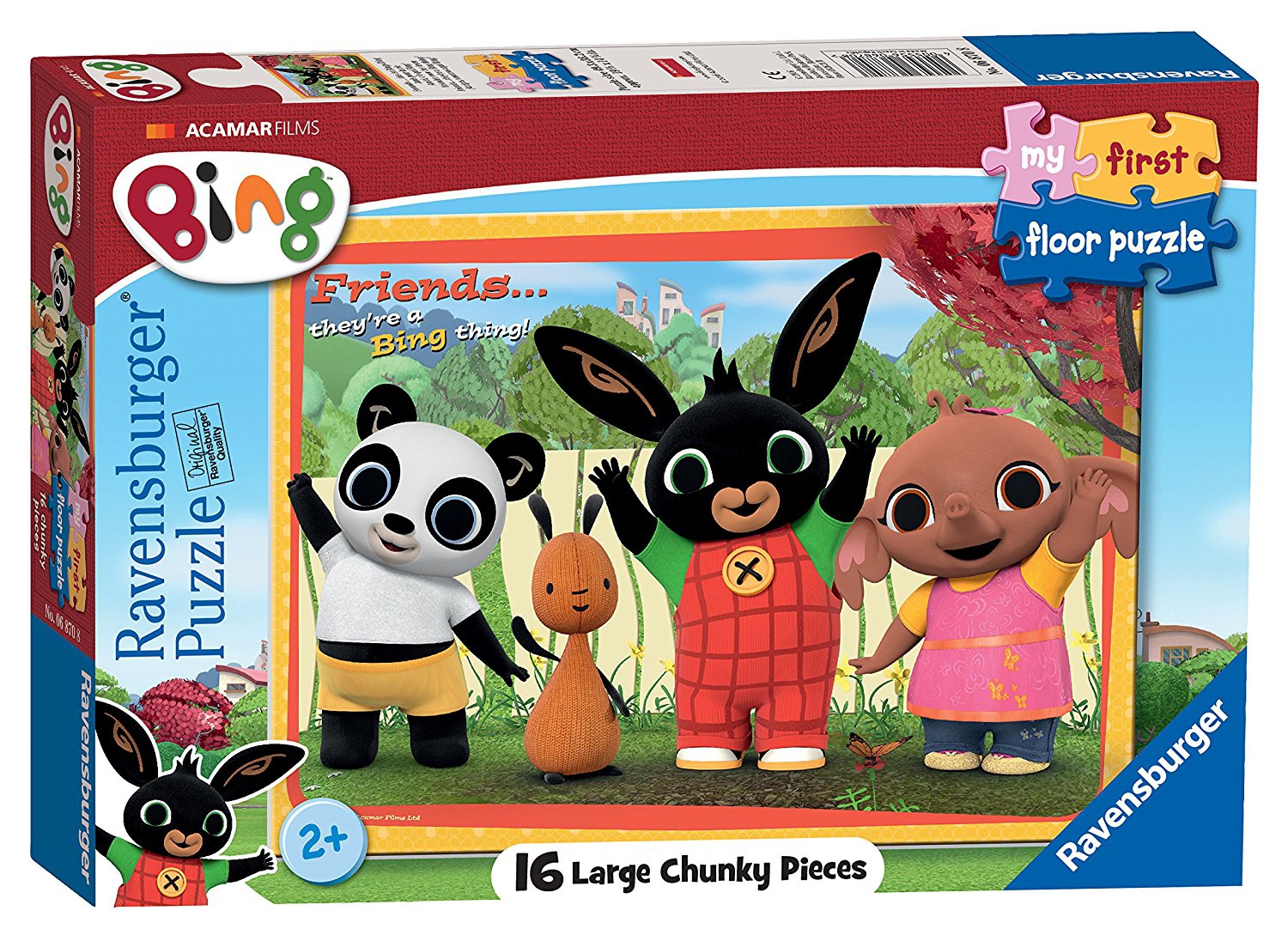 Bing Bunny ' My First Large Chunky 16 Piece Jigsaw Puzzle Game
