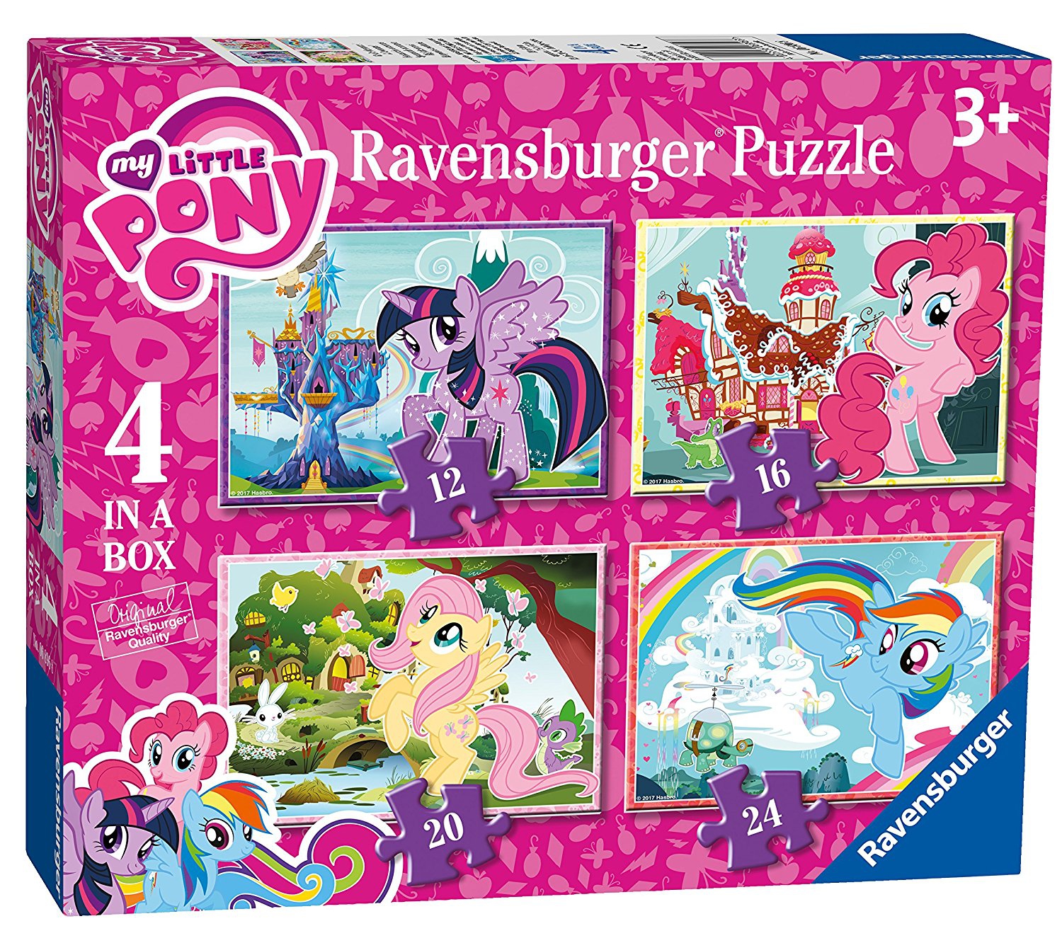 My Little Pony 12 16 20 24 Piece 4 Jigsaw Puzzle Game