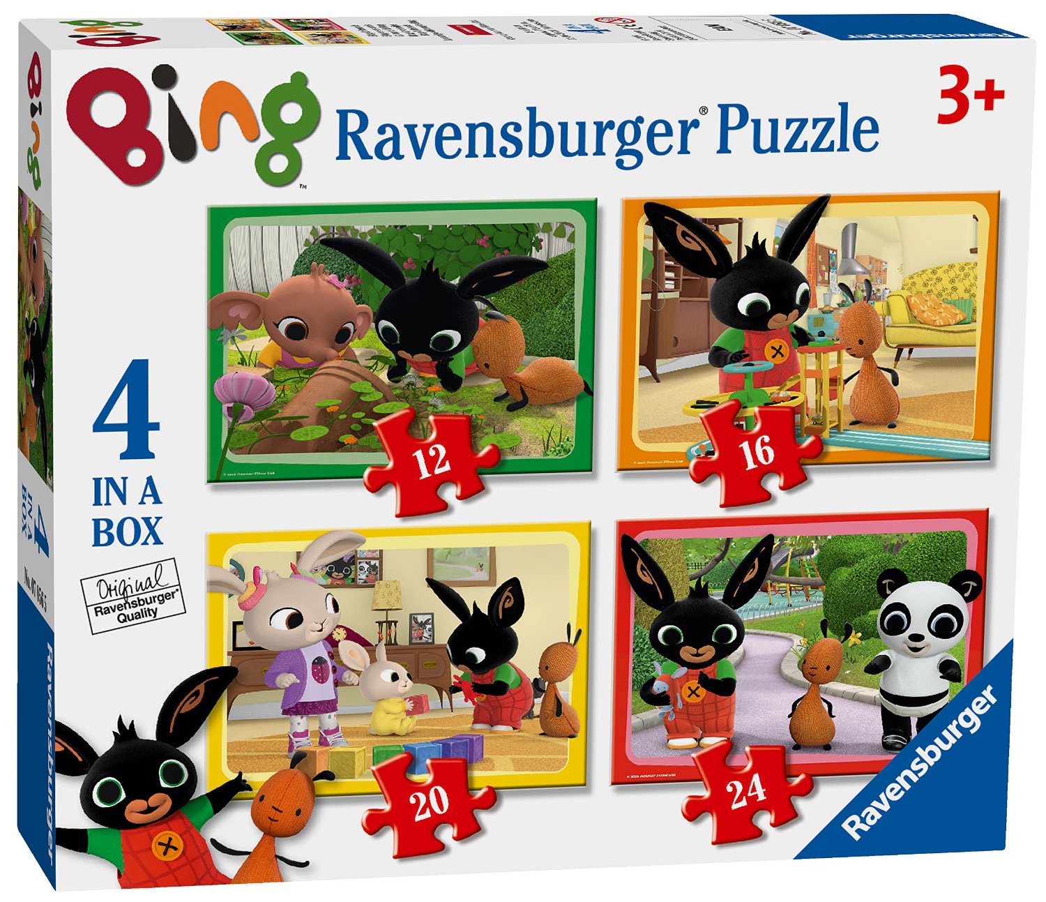 Bing Bunny 12 16 20 24 Piece 4 Jigsaw Puzzle Game