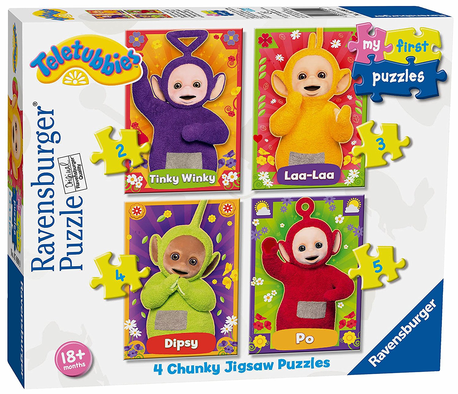 Teletubbies 2 3 4 5 Piece Jigsaw Puzzle Game