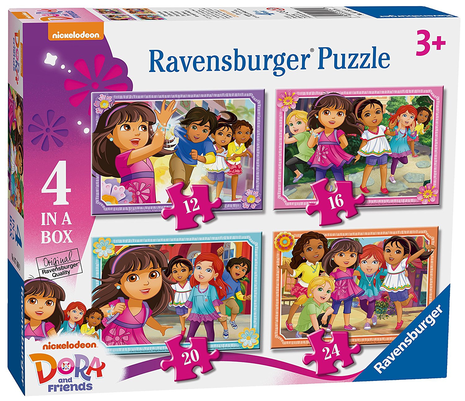 Dora and Friends 12 16 20 24 Piece 4 Jigsaw Puzzle Game