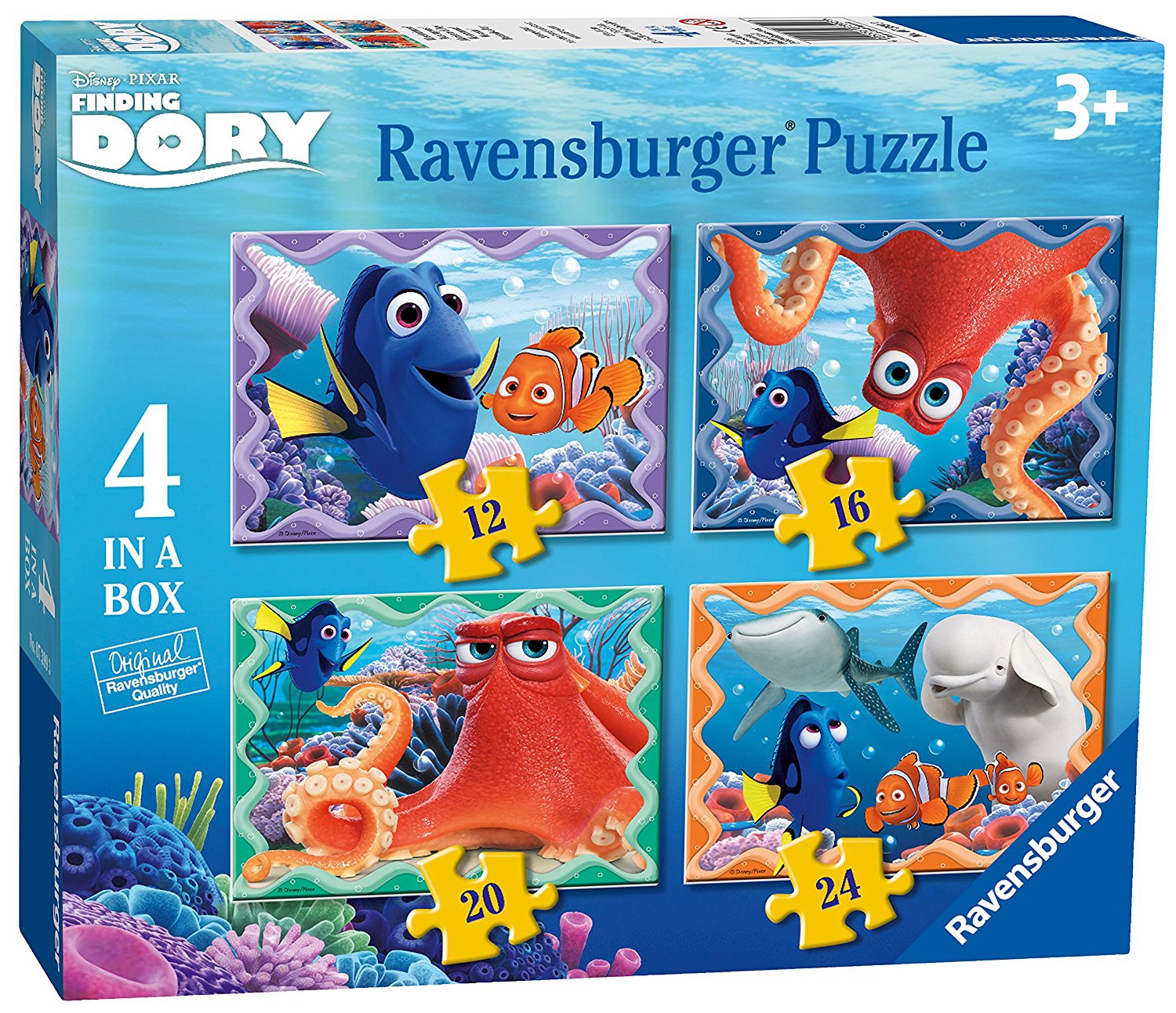 Disney Finding Dory 12 16 20 24 Piece 4 Jigsaw Puzzle Game
