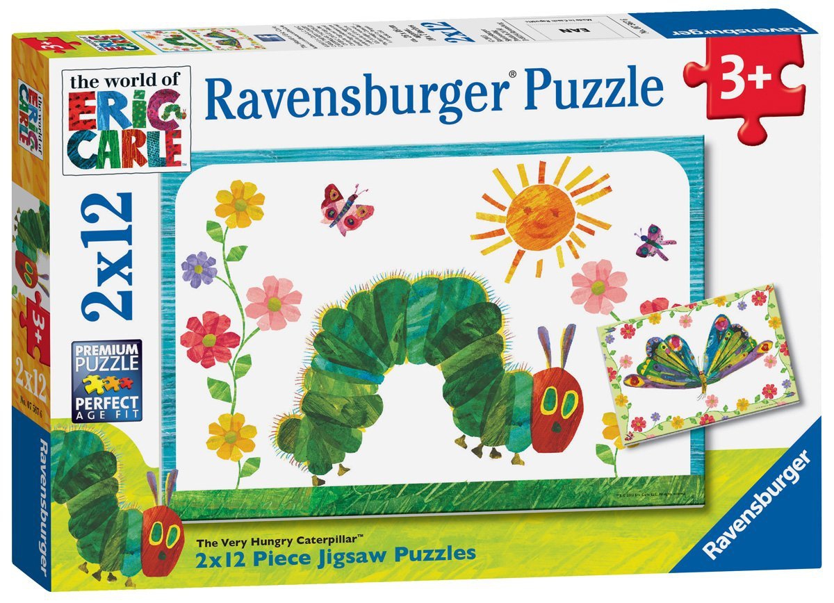 Hungry Caterpiller 2x12 Piece Jigsaw Puzzle Game