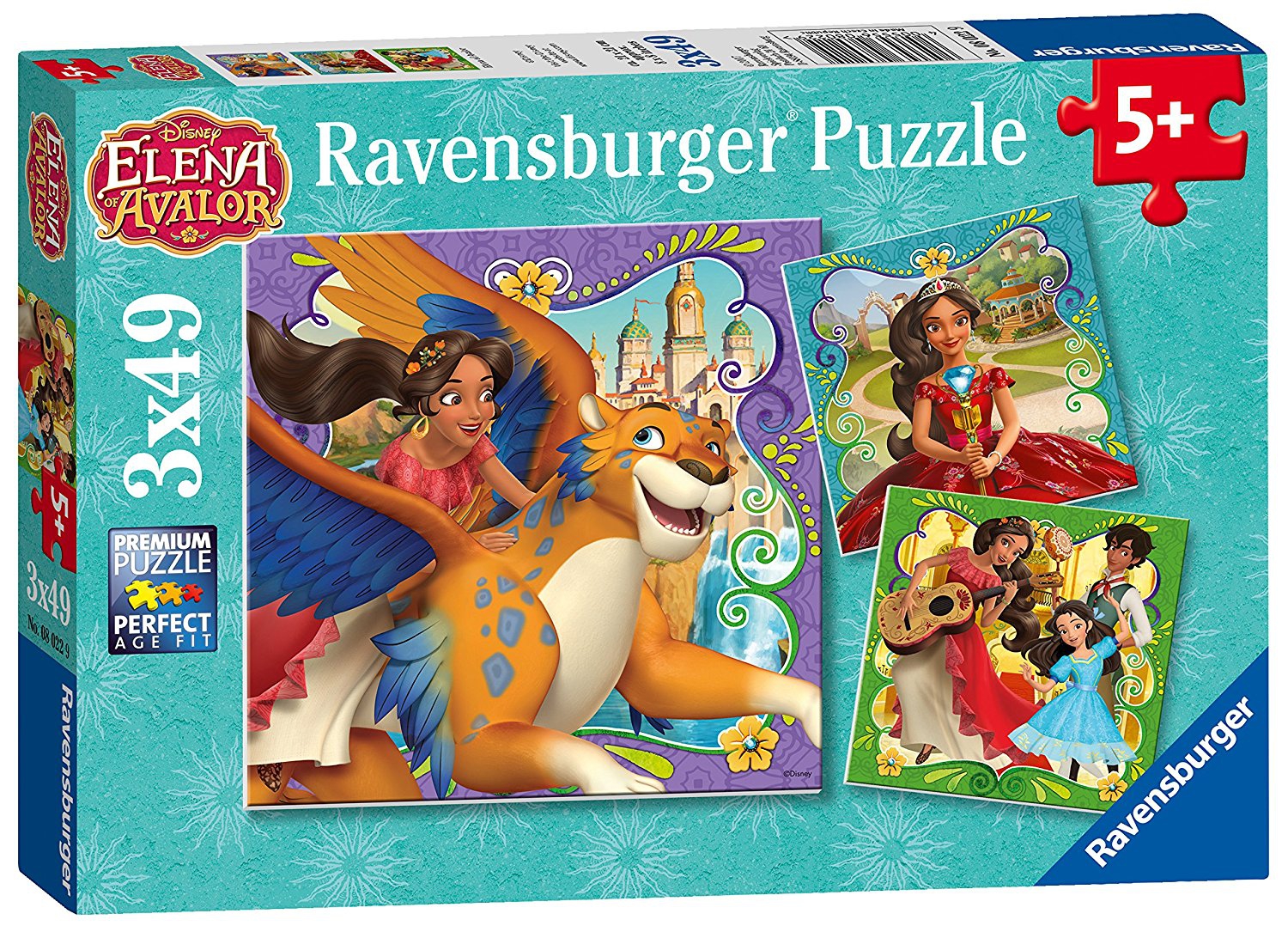Disney Elena of Avalor 3x49 Piece Jigsaw Puzzle Game