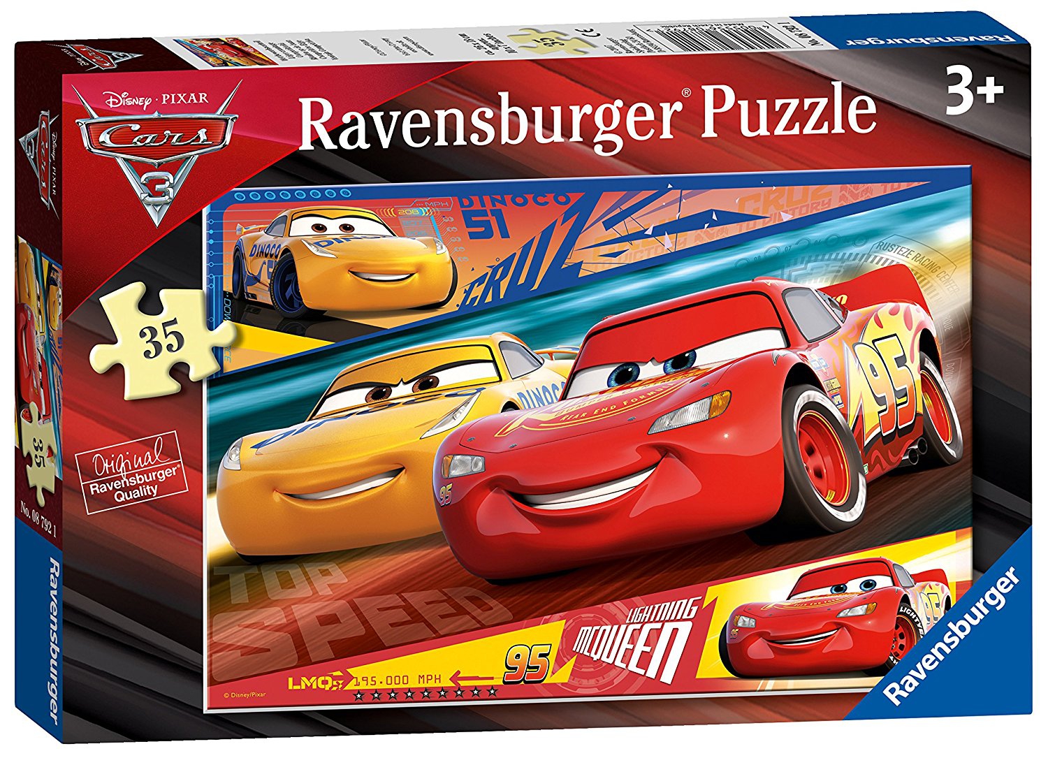 Disney Pixar Cars 3 35 Piece Jigsaw Puzzle Game