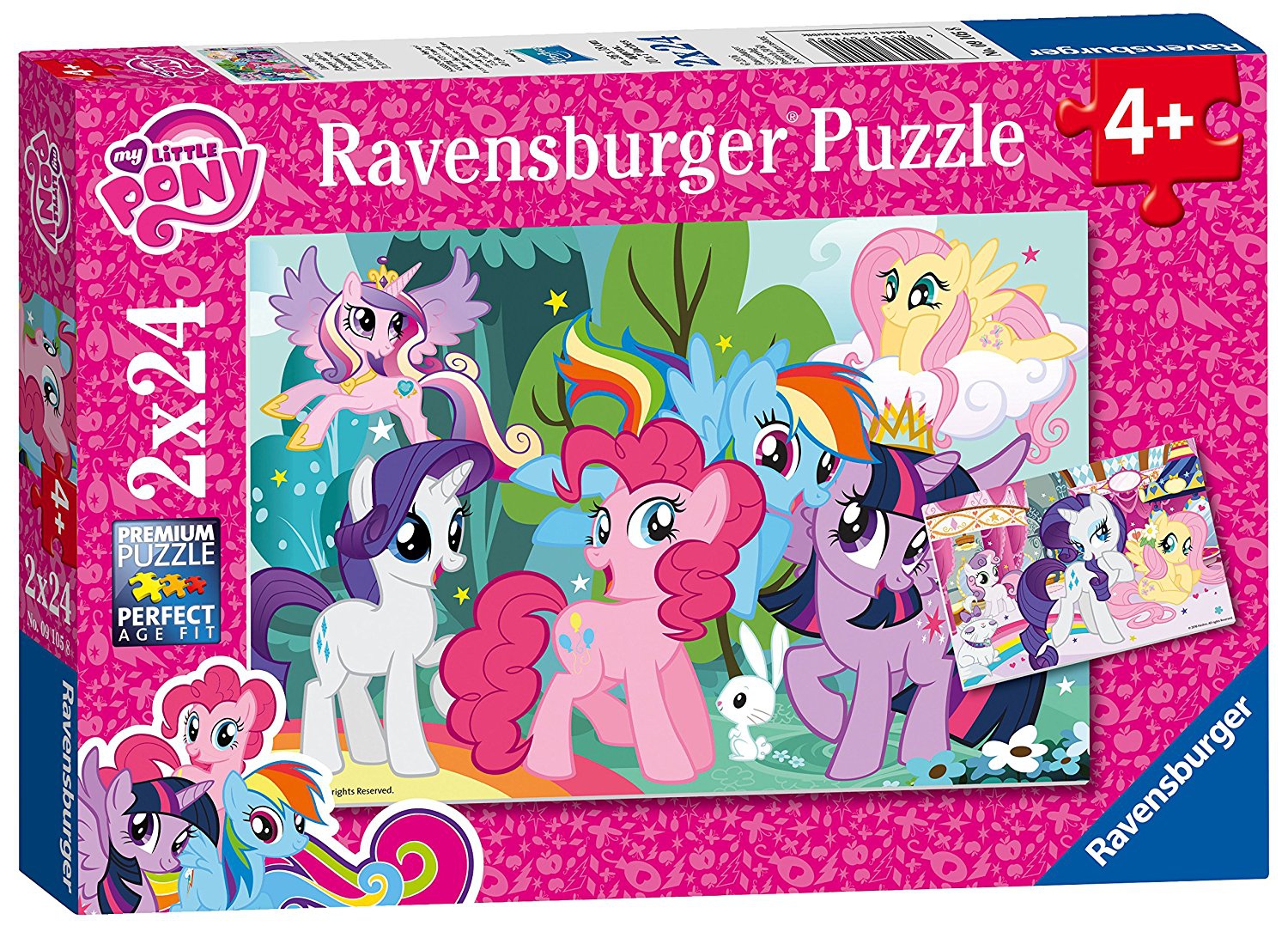 My Little Pony 2x24 Piece Jigsaw Puzzle Game