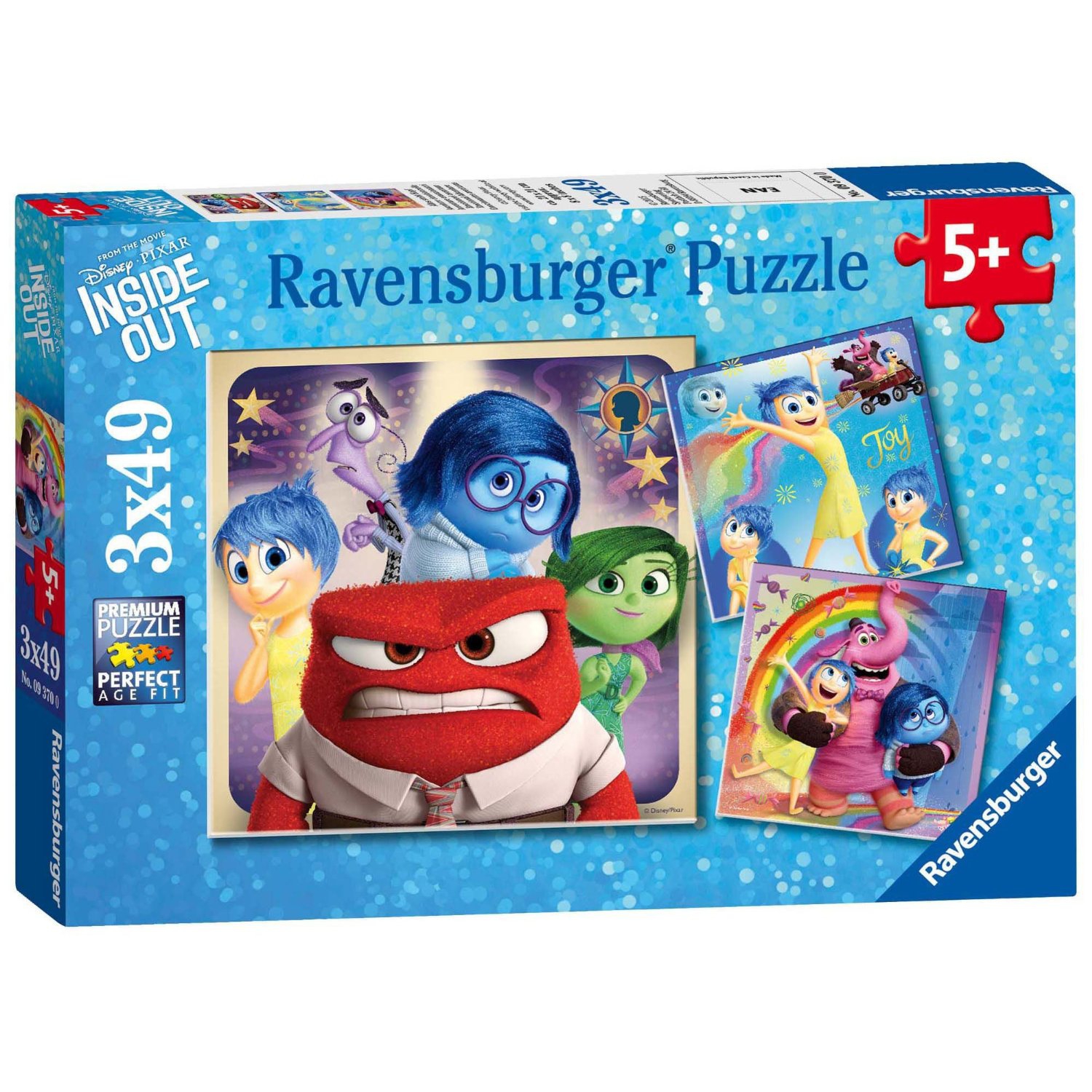 Disney Inside Out 3x49 Piece Jigsaw Puzzle Game