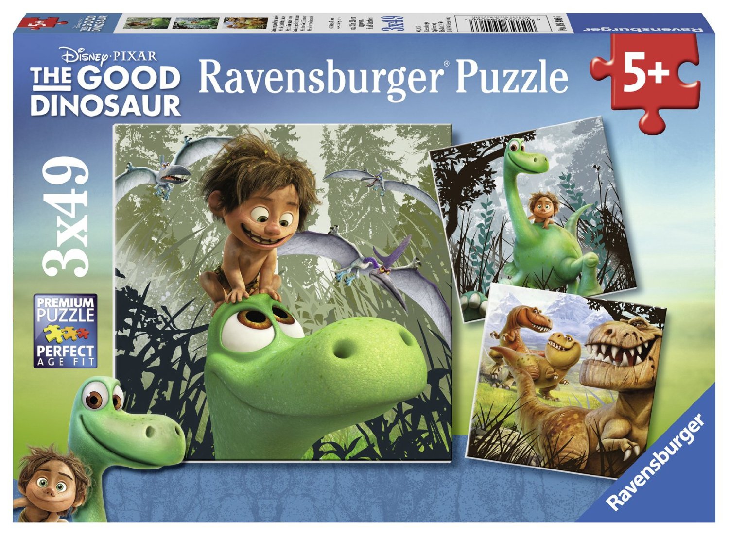 Disney The Good Dinosaur 3x49 Piece Jigsaw Puzzle Game