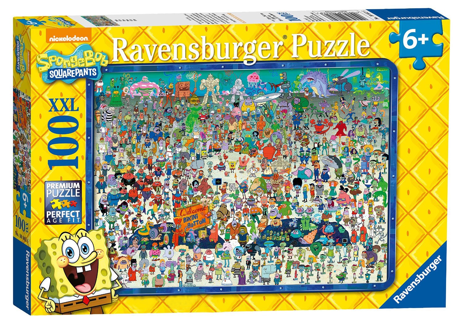 Spongebob Squarepants XXL 100 Piece Jigsaw Puzzle Game