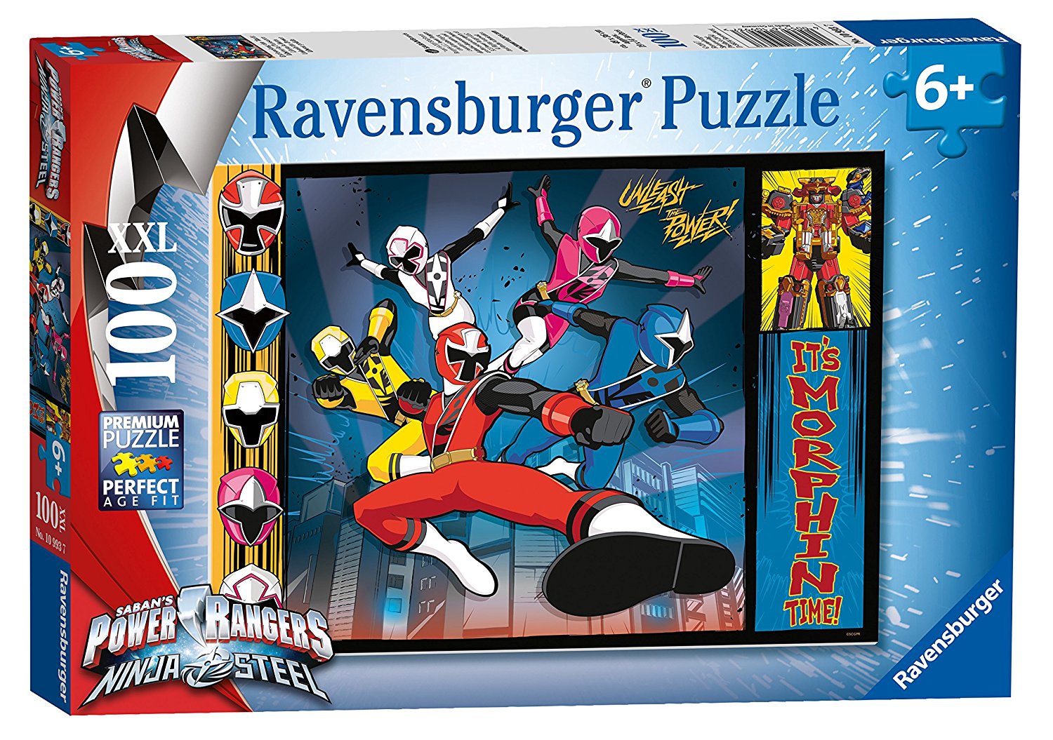Power Rangers Dino Charge XXL 100 Piece Jigsaw Puzzle Game