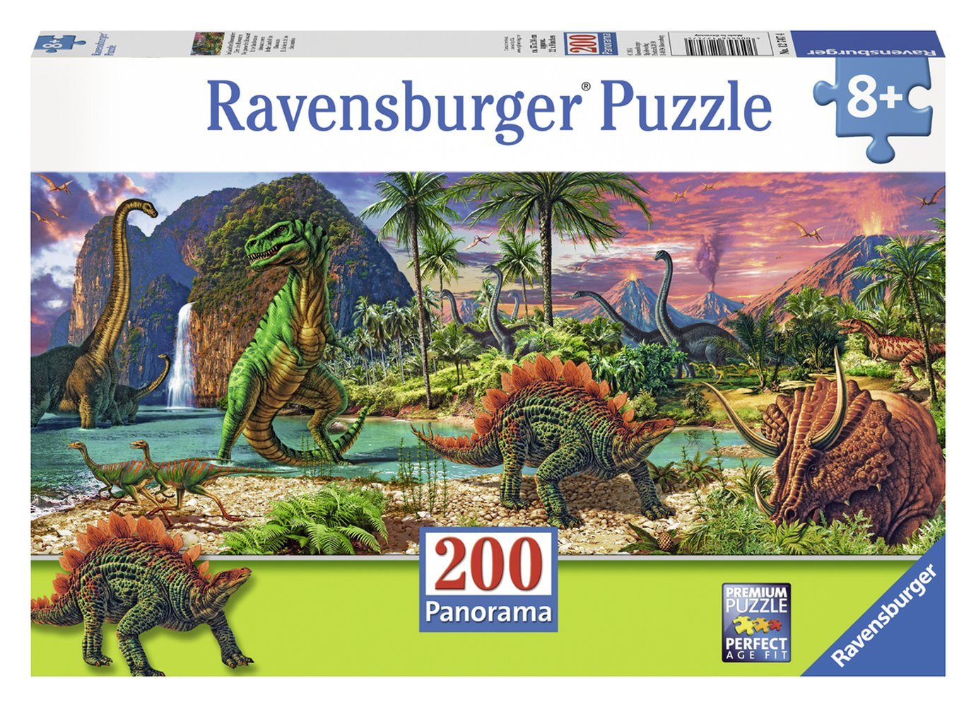 Ravensburger 'In The Land of Dinos' Panorama 200 Piece Jigsaw Puzzle Game