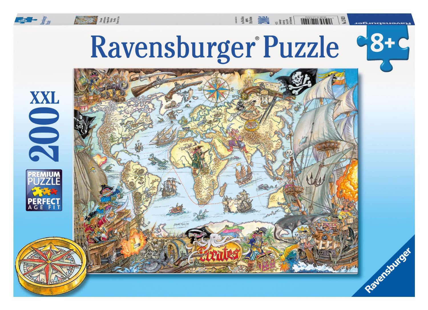 Pirate Map 200 Piece Jigsaw Puzzle Game