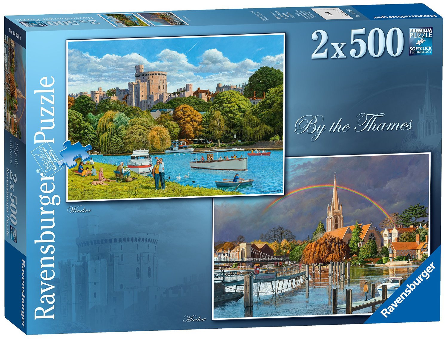 Ravensburger By The Thames 2x500 Piece Jigsaw Puzzle Game