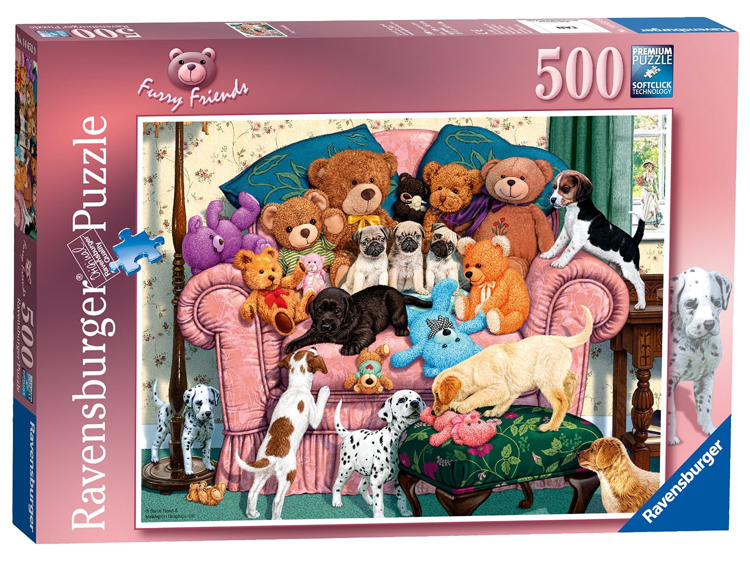 Ravensburger 'Furry Friends' 500 Piece Jigsaw Puzzle Game