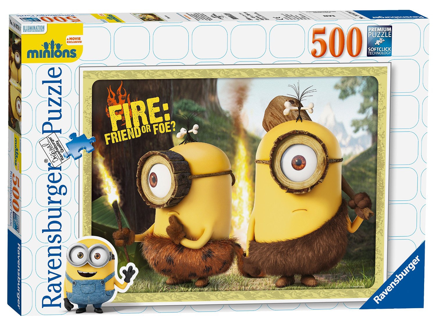 Ravensburger Minions 'Fire Friend Or Foe' 500 Piece Jigsaw Puzzle Game