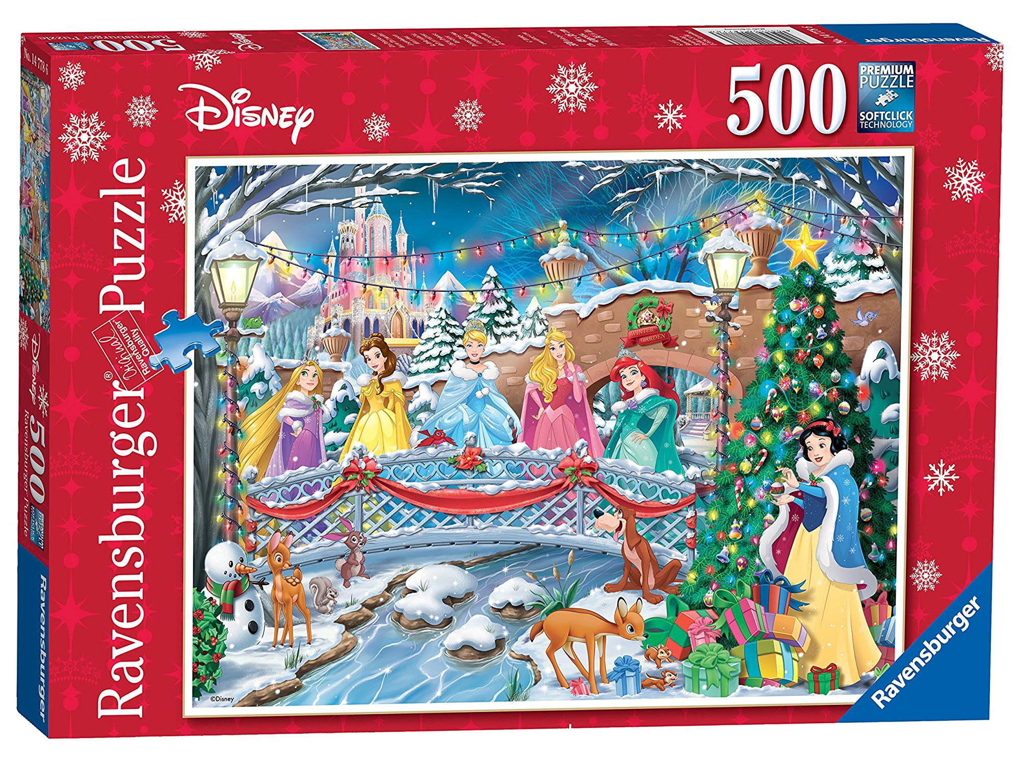 Disney Princess 'Christmas Celebrations' 500 Piece Jigsaw Puzzle Game
