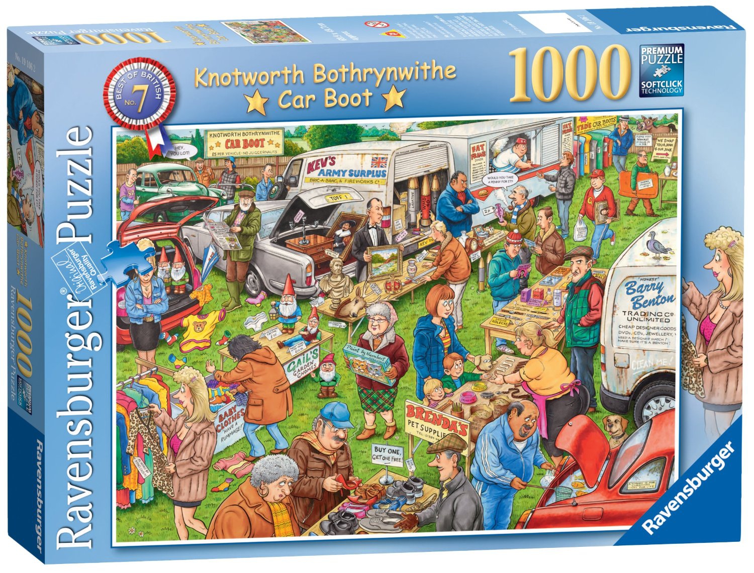 Ravensburger Best of British The Car Boot Sale 1000 Piece Jigsaw Puzzle Game